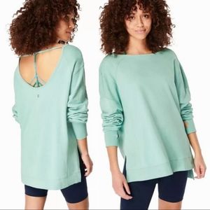 Sweaty Betty Workout Sweatshirt Top Yoga Oversized Lounge M EUC